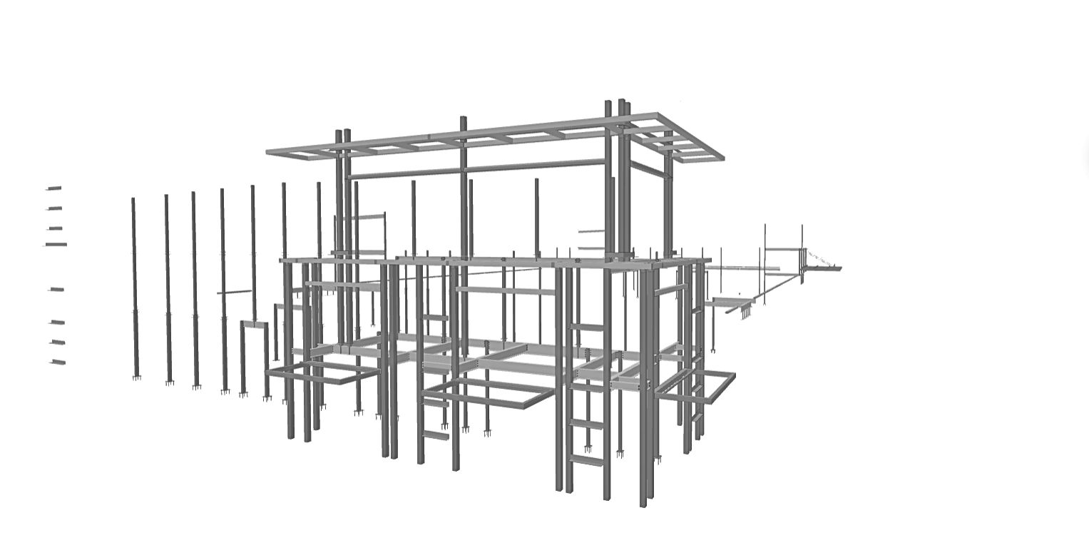 Commercial Building Shed